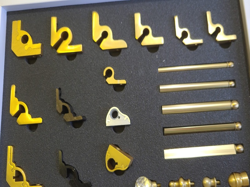 Altın renk alüminyum merdiven dip çubuğu - merdiven halı sabitleme çubuğu