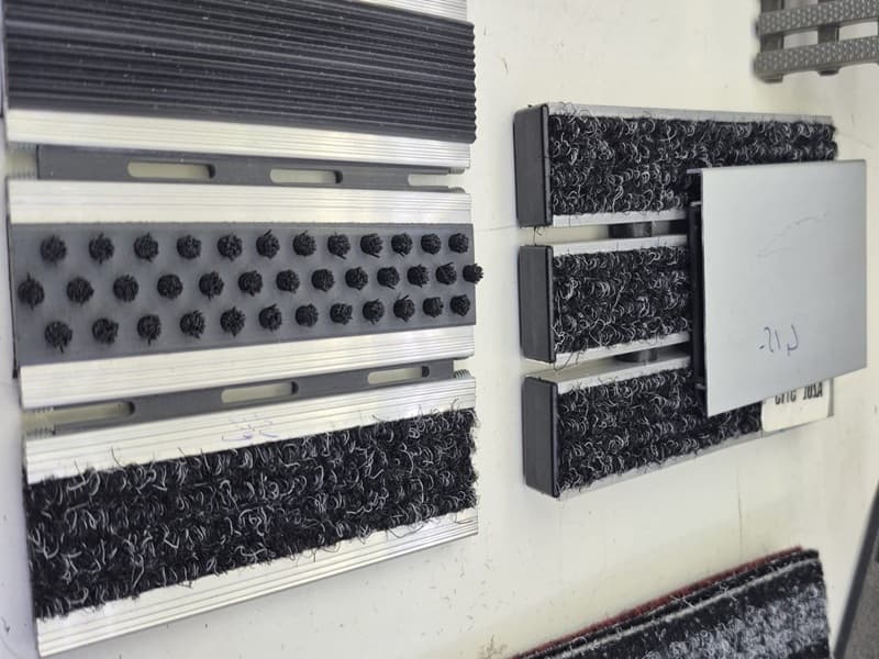 Alüminyum kauçuk dolgulu paspas - Hastane, okul, plaza giriş paspası